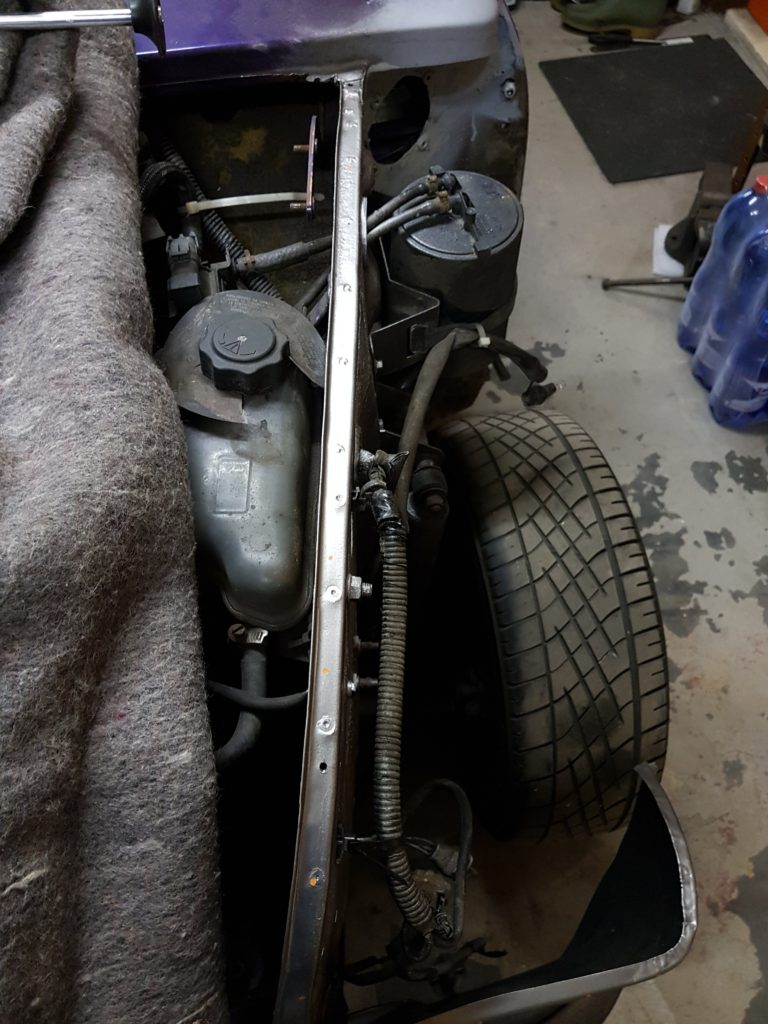 Welding the front left fender. — Super's Corner